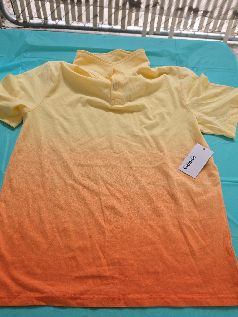 Sonoma Yellow to Orange Ombre Kids Polo